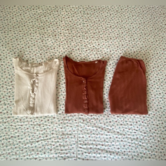 Dôen Thea tees, Rhea pant, in Tierra/Salt size XS. - Picture 1 of 11